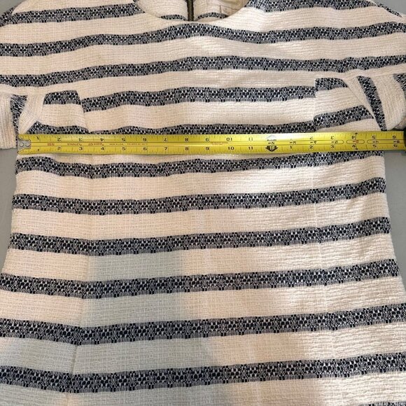 Sail to Sable STS Striped Tweed Shift Dress Size 8 | Nautical Coastal Style - Picture 14 of 16